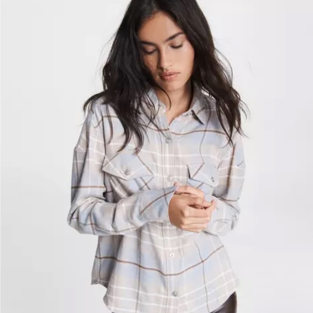 Rag & Bone Cruz Cotton Blend Top